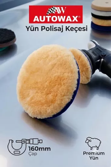 Autowax Premium Yün Polisaj Keçesi 160 mm