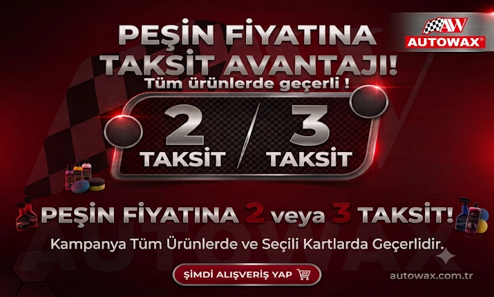 Şimdi alışveriş yap, araç bakım setlerini 2 veya 3 taksitle öde